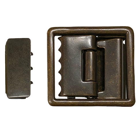 Army AGSU Buckle and Tip - Antique Finish