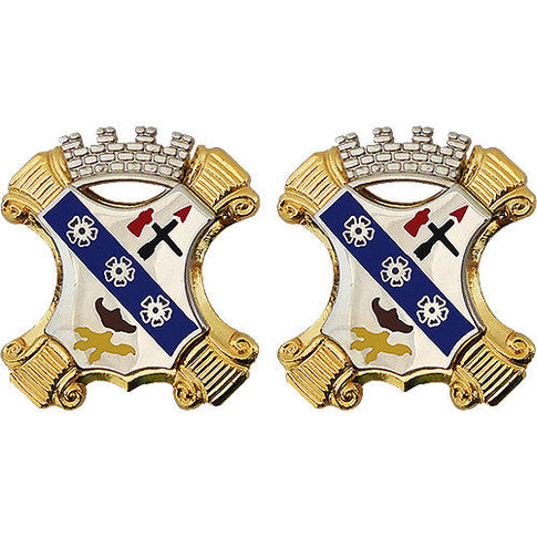 8th Infantry Regiment Unit Crest (No Motto) - Sold in Pairs