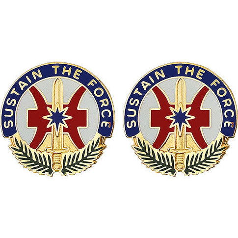 8th Theater Sustainment Command Unit Crest (Sustain the Force) - Sold in Pairs