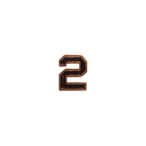 Prongless Bronze Numeral 2