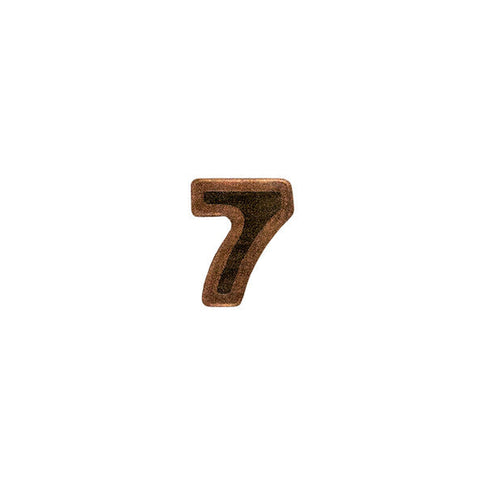 Prongless Bronze Numeral 7