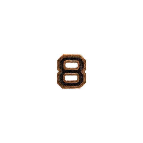 Prongless Bronze Numeral 8