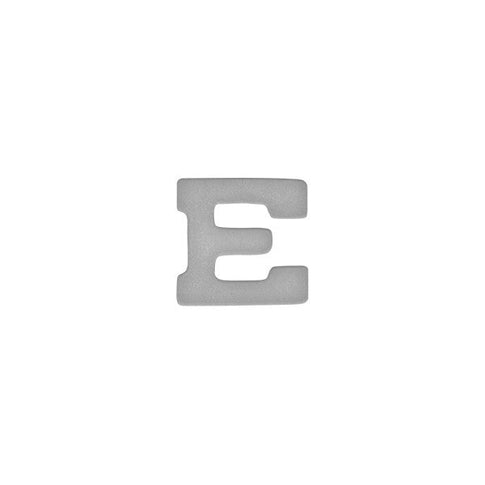 Prongless Silver Marksmanship Letter E Device