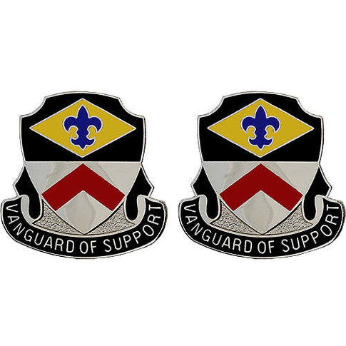 9th Finance Battalion Unit Crest (Vanguard of Support) - Sold in Pairs