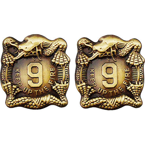 9th Infantry Regiment Unit Crest (Keep Up the Fire) Army Unit Crests 