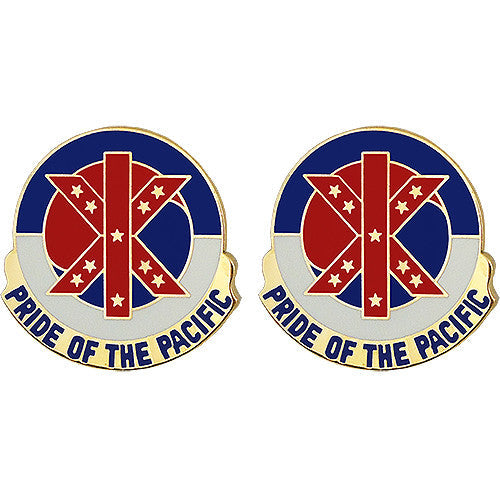 9th Mission Support Command Unit Crest (Pride of the Pacific) Army Unit Crests 