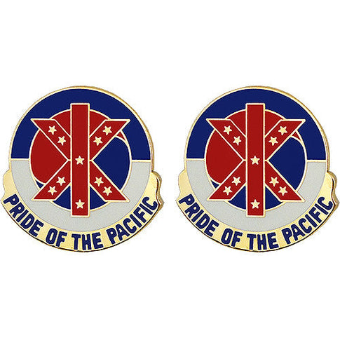 9th Mission Support Command Unit Crest (Pride of the Pacific) - Sold in Pairs
