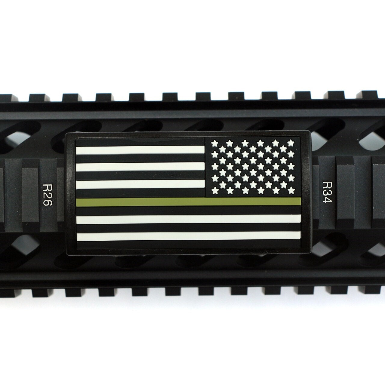 American_Flag_Green_Line_stars