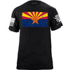 Distressed Arizona Flag T-Shirt Shirts YFS.7.002.1.BKT.1