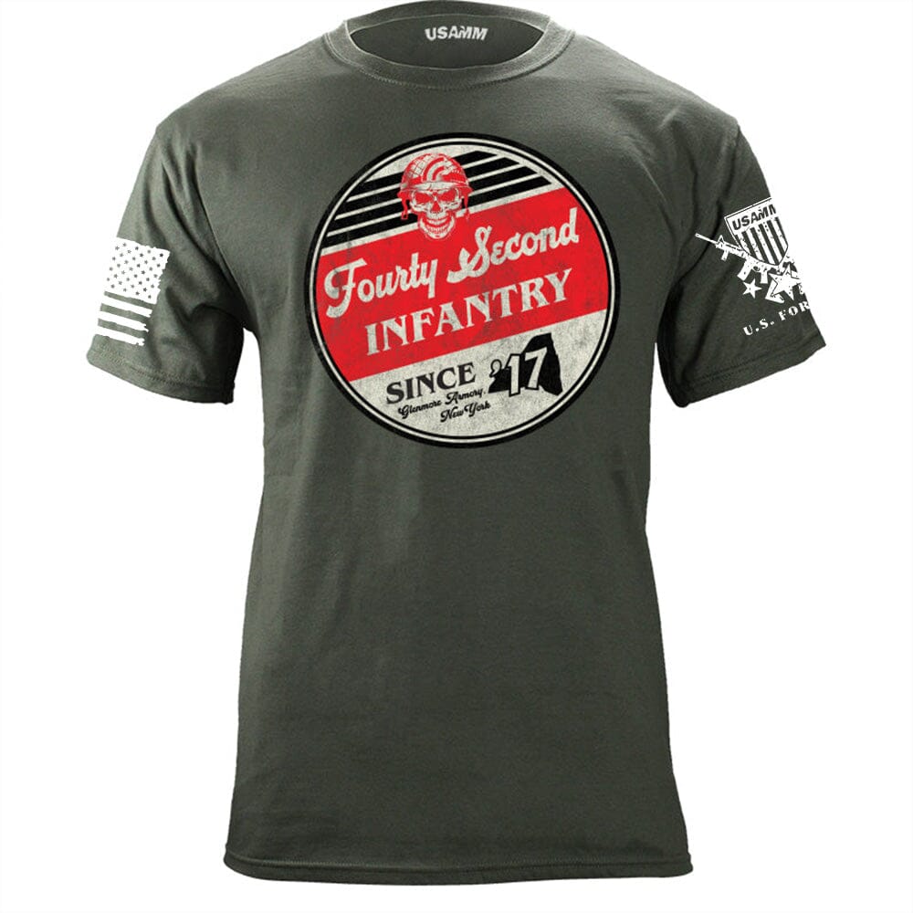 Infantry Division Retro Circle T-Shirts Shirts & Tops 56.161.MG