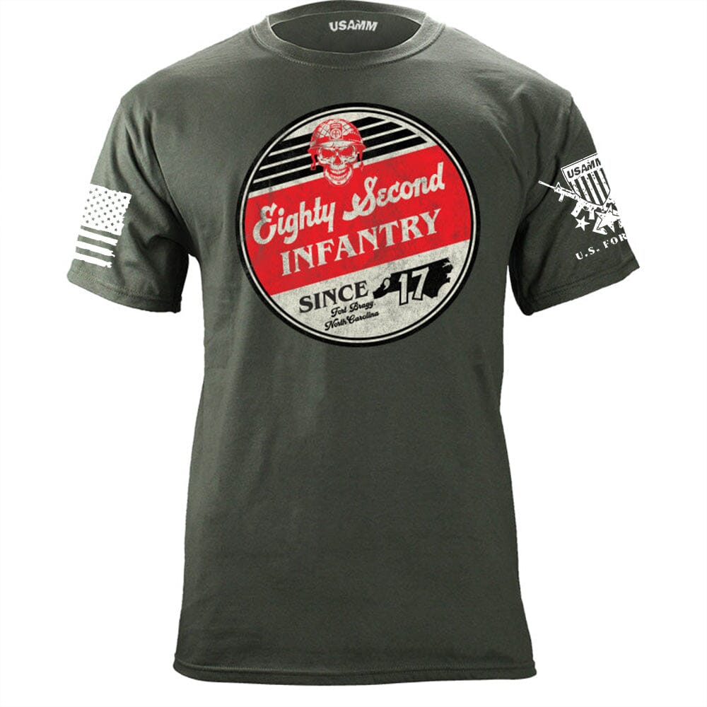 Infantry Division Retro Circle T-Shirts Shirts & Tops 56.121.MG