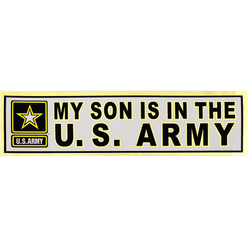 My Son Is In The U.S. Army Metallic Bumper Sticker