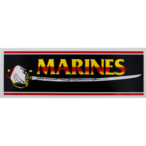 Marines With Sword Bumper Sticker
