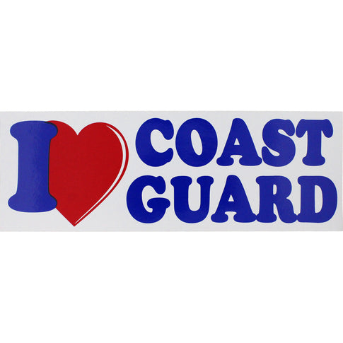 I Love Coast Guard Bumper Sticker