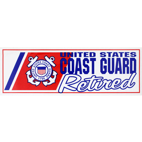 Coast Guard Retired Bumper Sticker