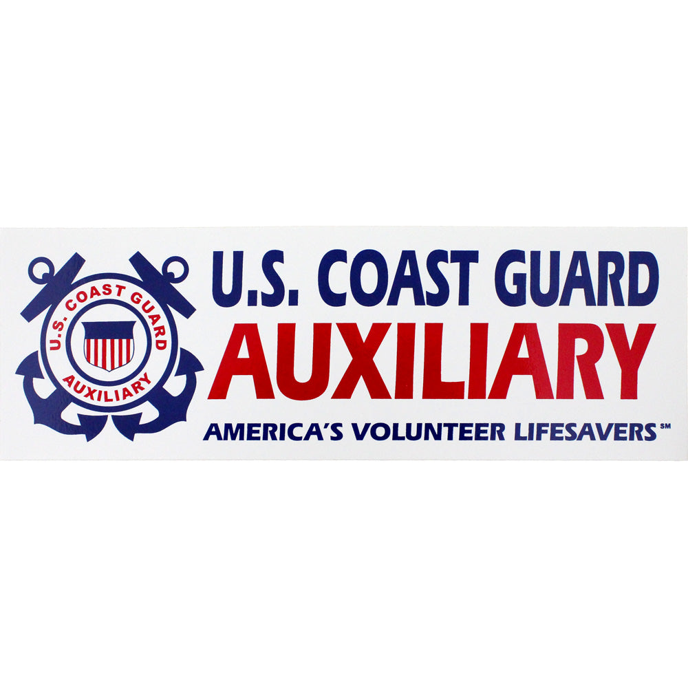 Coast Guard Auxiliary Bumper Sticker Stickers and Decals BP-0070