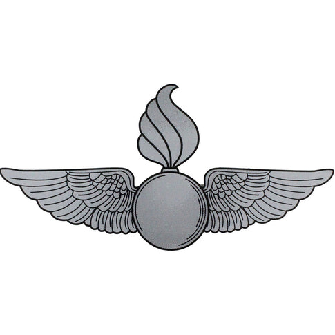 United States Marine Corps Silver Ordnance Wings Decal