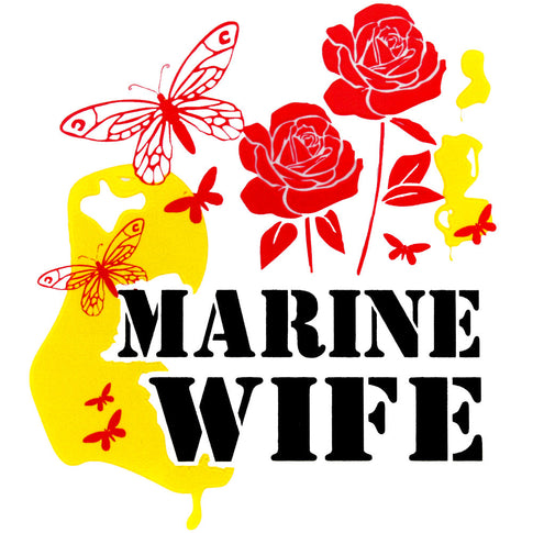 Marine Wife Clear Decal