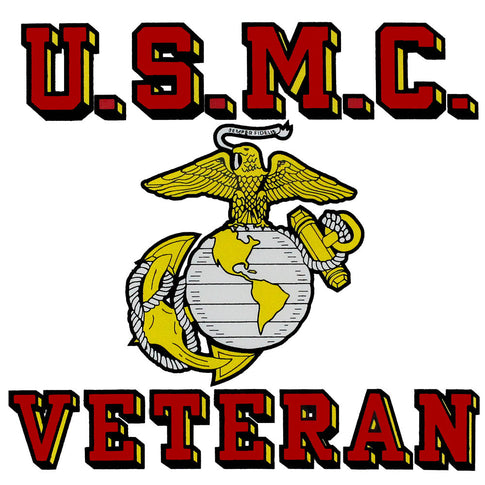 USMC Veteran Clear Decal