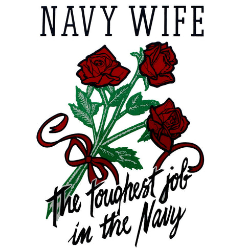 Navy Wife The Toughest Job In The Navy Clear Decal