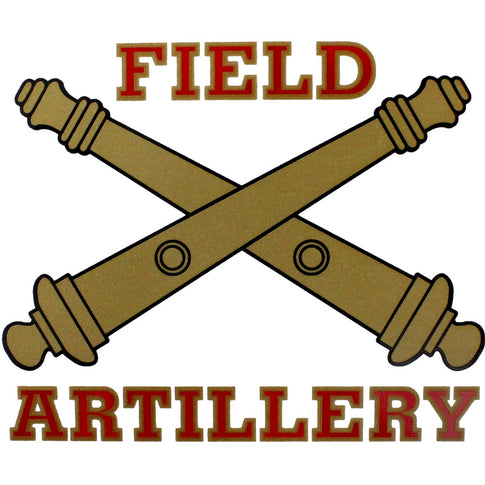 Field Artillery Clear Decal