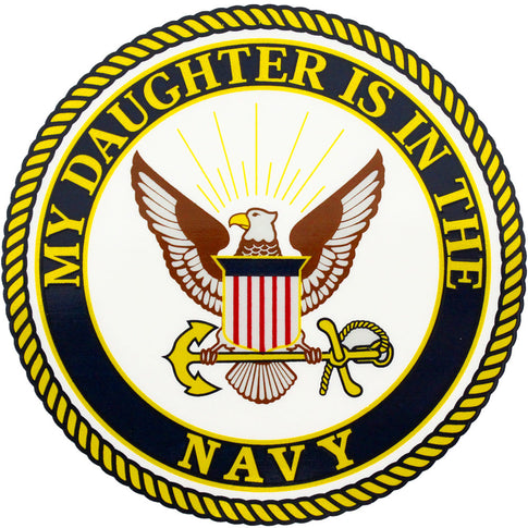 My Daughter Is In The Navy Clear Decal