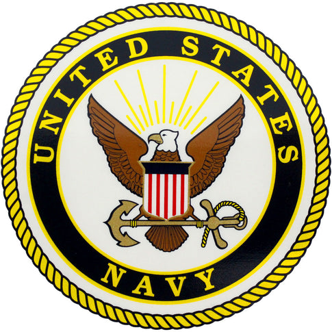 U.S. Navy with Seal Clear Decal