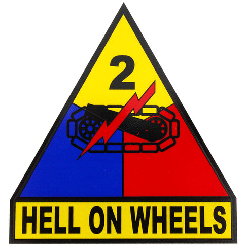 2nd Armored Division (Hell On Wheels) Decal