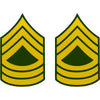 Army Enlisted Rank Decal 2 pc.