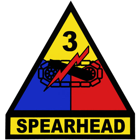 3rd Armored Division (Spearhead) Decal