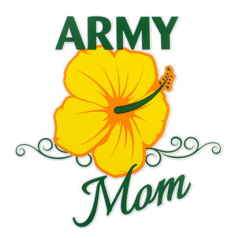 U.S. Army Mom Clear Decal
