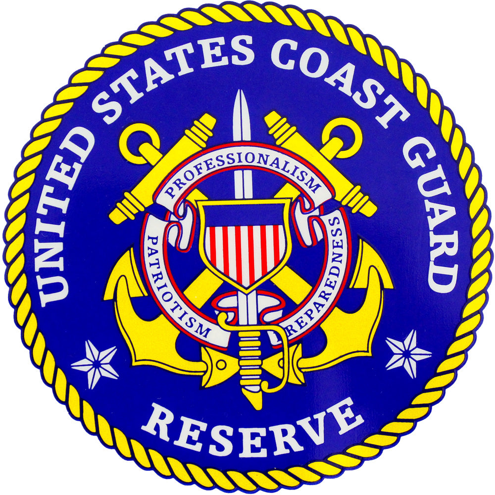 U.S. Coast Guard Reserve Clear Decal Stickers and Decals BP-0220