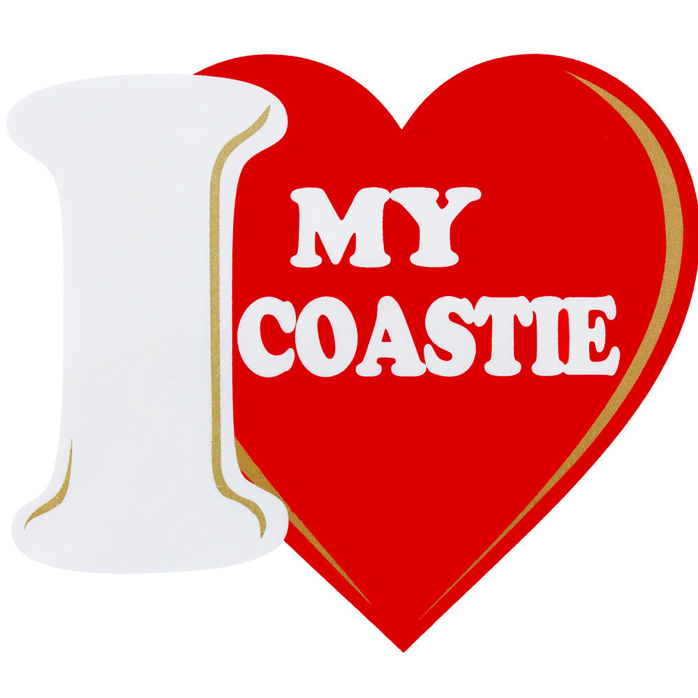 I Love My Coastie Clear Decal Stickers and Decals BP-0221