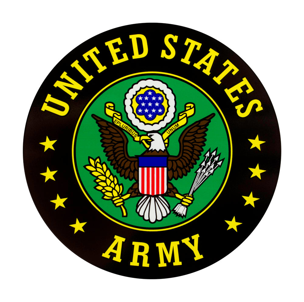 U.S. Army Round Clear Decal Stickers and Decals BP-0242