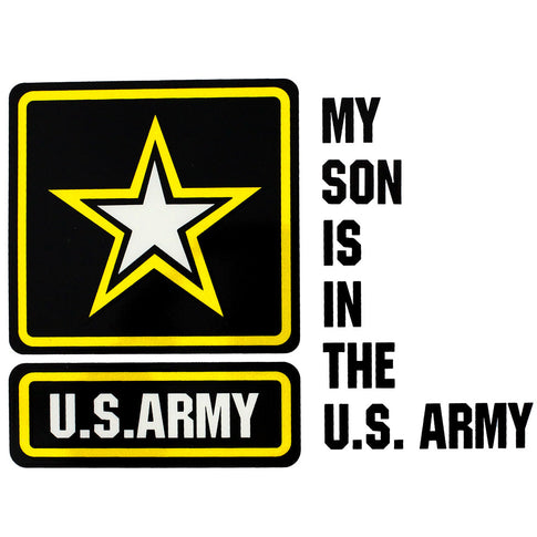 My Son Is In The U.S. Army With Star Clear Decal