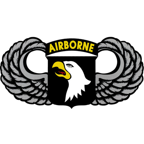 101st Airborne With Wings 5 Inch Decal
