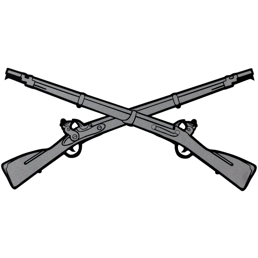 Cross Rifles Symbol Infantry Crossed Rifles Clear Decal – USAMM
