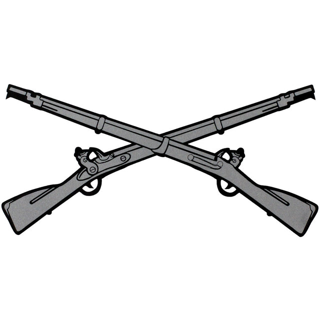 Infantry Crossed Rifles Decal Stickers and Decals BP-0260