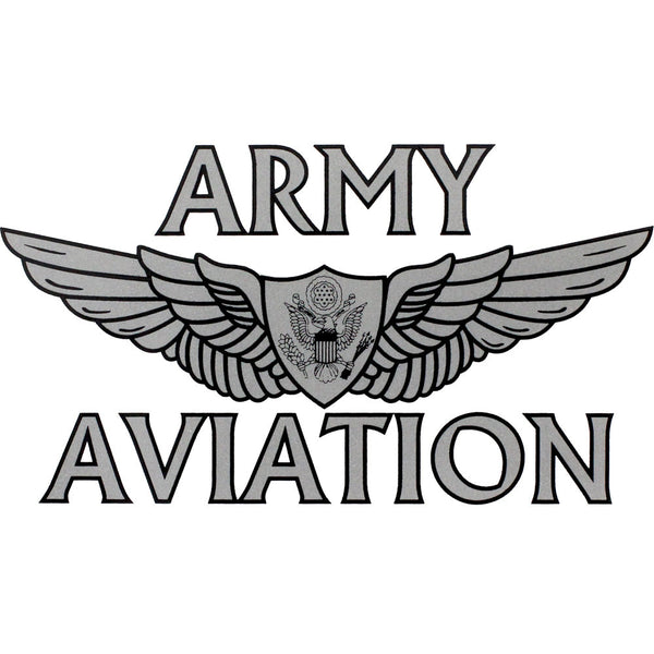Army Aviation With Aircrew Wing Clear Decal – USAMM