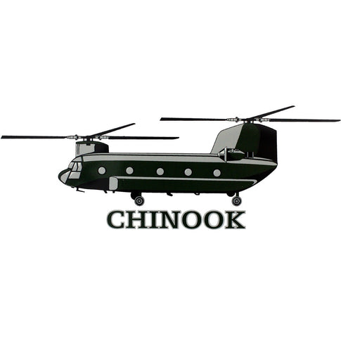 Chinook Helicopter Clear Decal