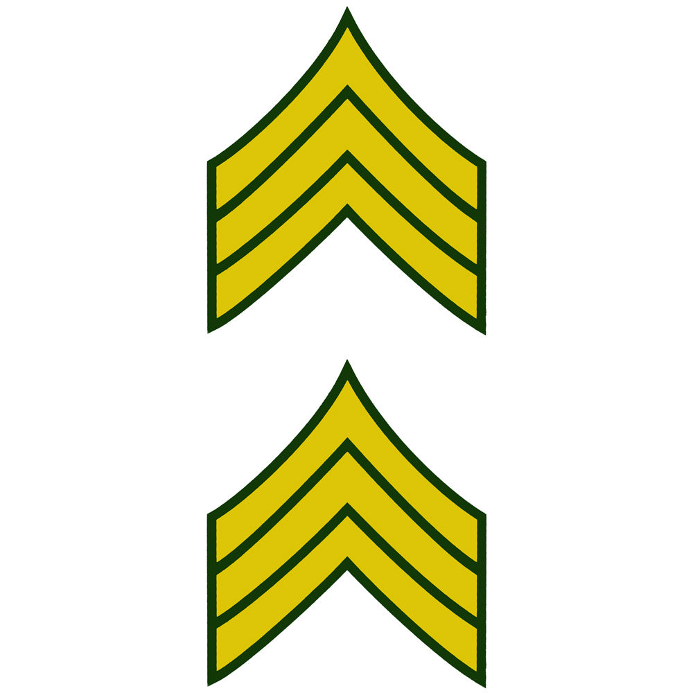 Army Enlisted Rank Decal 2 pc. – USAMM