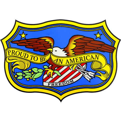 Proud To Be An American Clear Decal