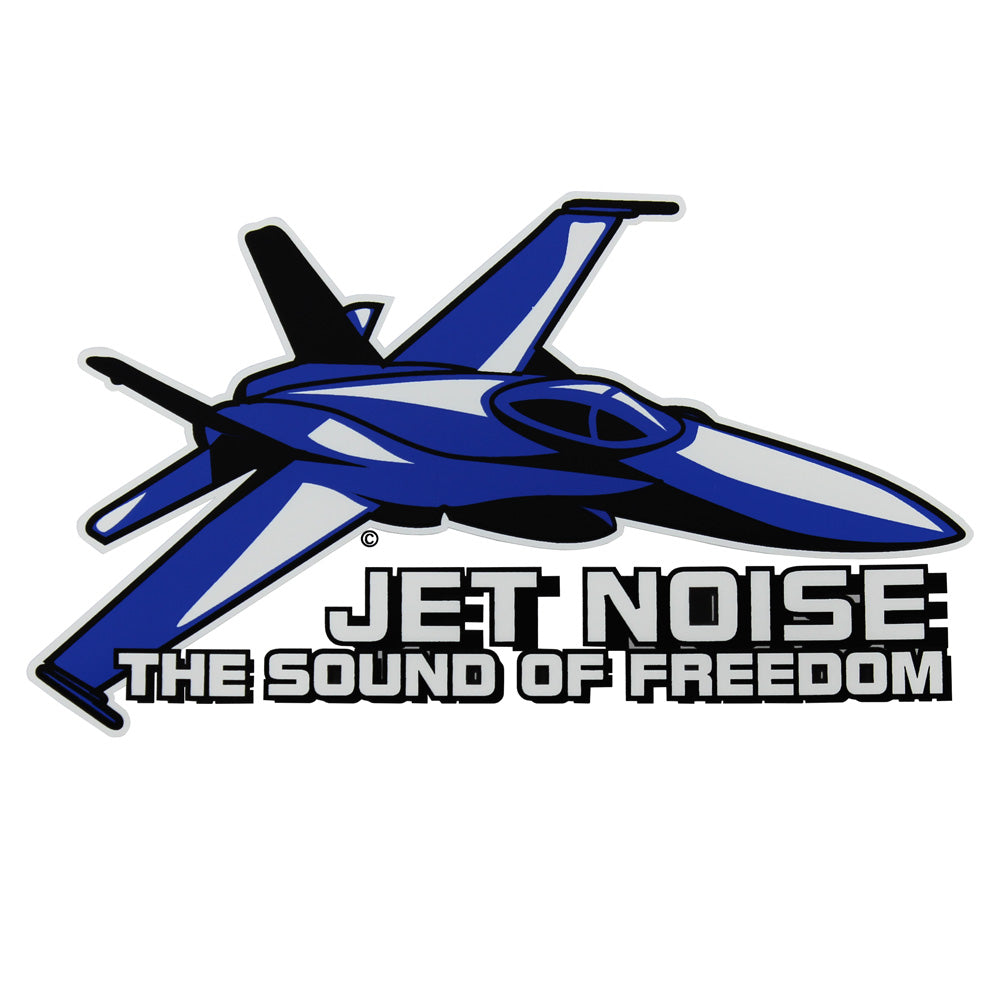 Jet Noise - The Sound Of Freedom Clear Decal Stickers and Decals BP-0289