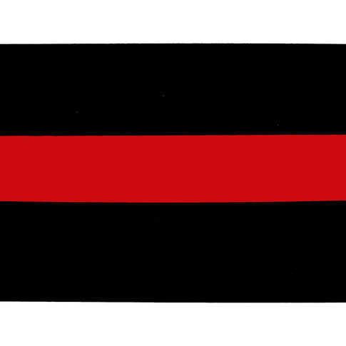 Red And Black Stripe Decal