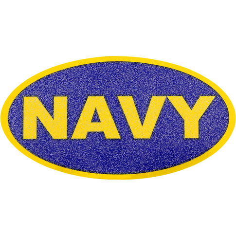 Navy Glitter Decal