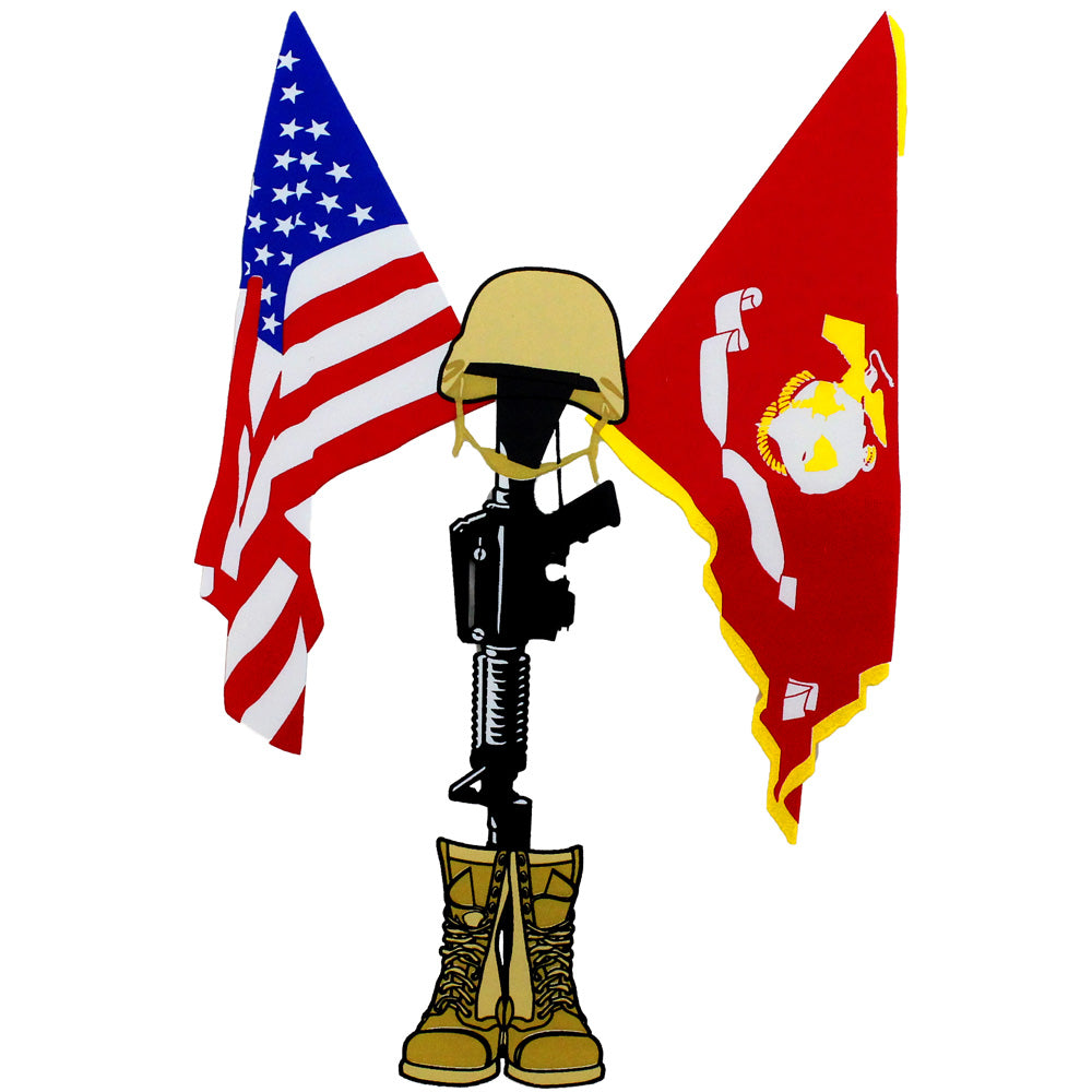 USMC Fallen Hero Clear Decal Stickers and Decals BP-0325