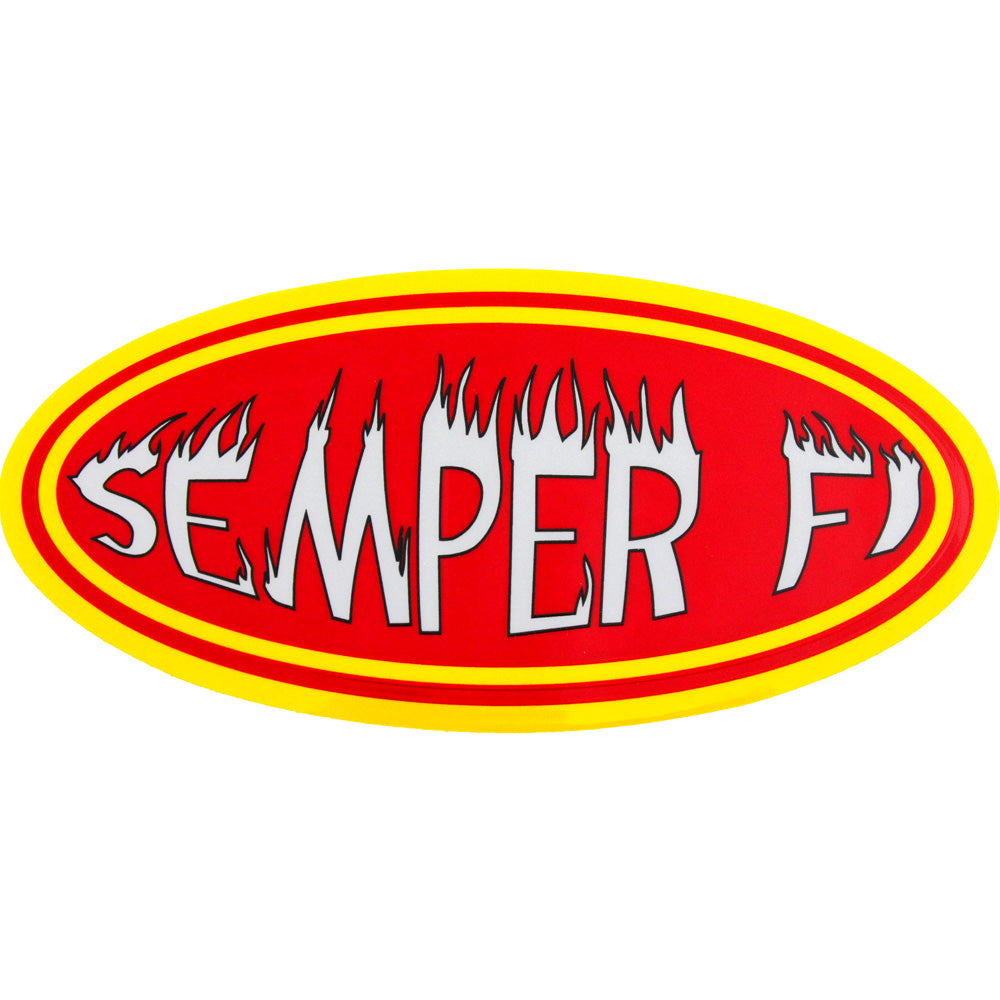 Semper Fi Reflective Large Decal Stickers and Decals BP-0330
