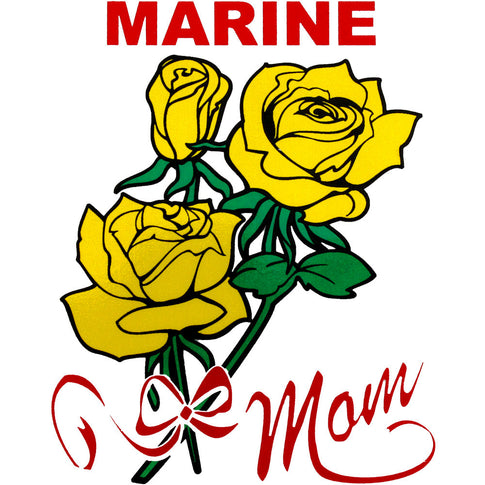 Marine Mom Clear Decal