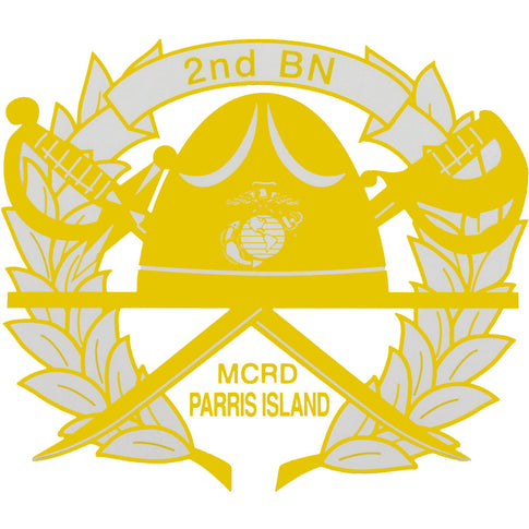 2nd Battalion Parris Island Clear Decal