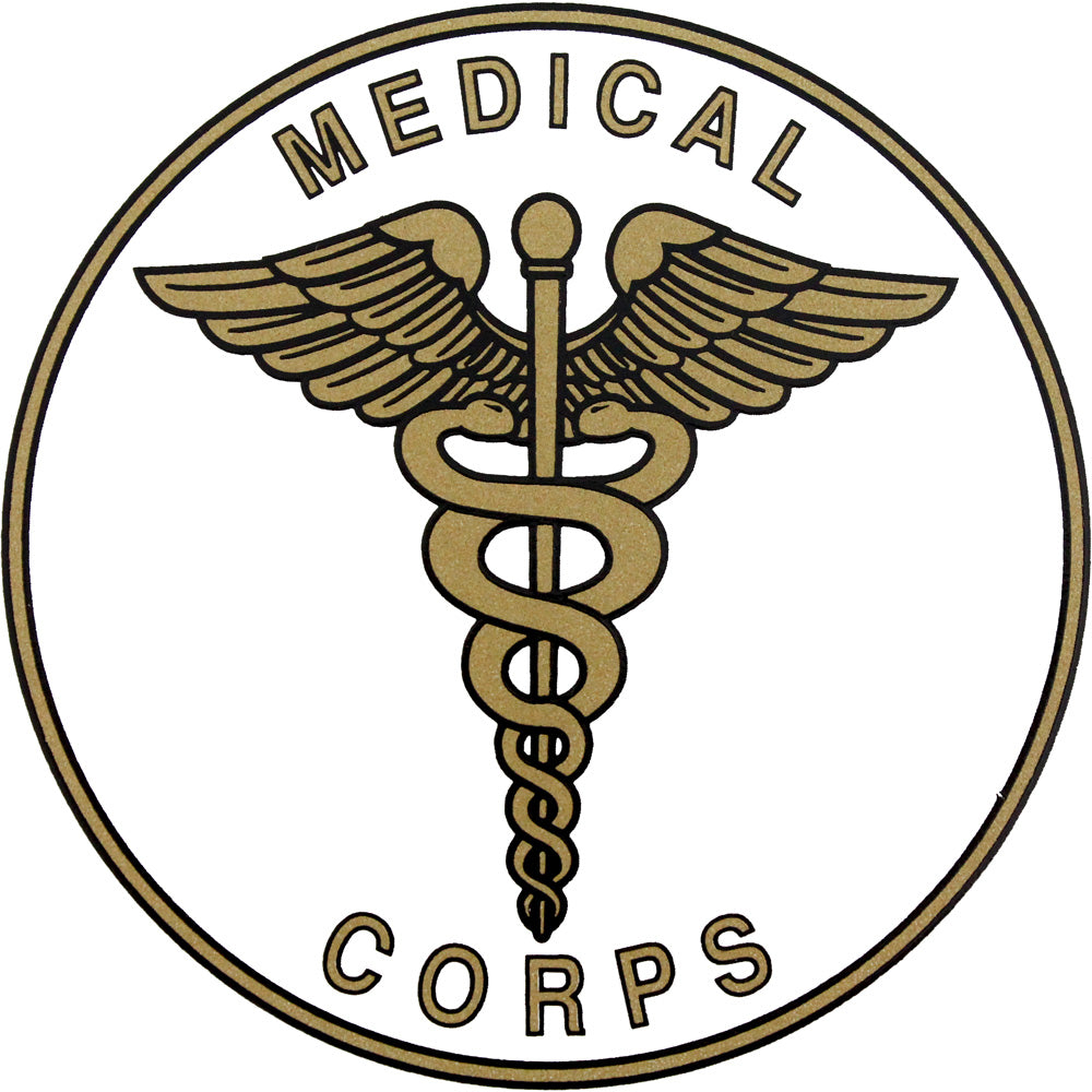 e*げ様 50's US Army Medical Corps Convales Army Medical Corps Insignia Clear Decal – USAMM